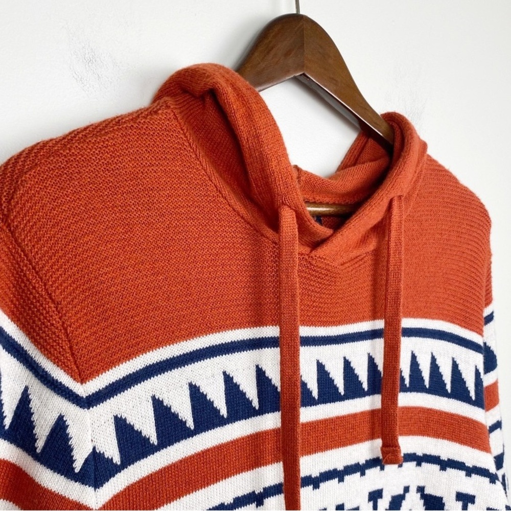 Men's Orange Patterned Sweater - image 4